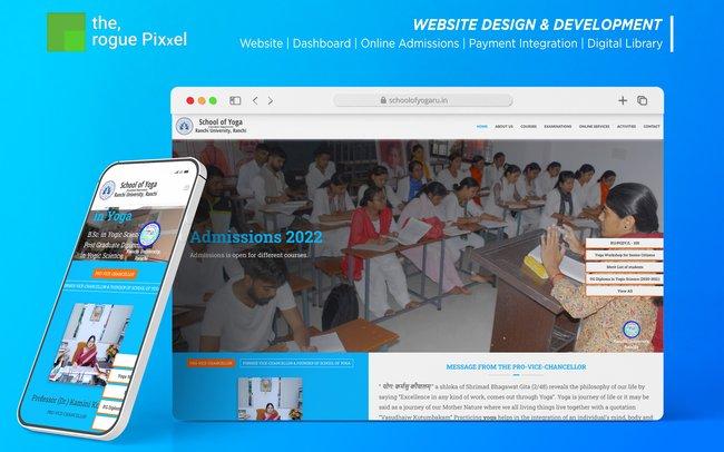 Schoo of Yoga (RU) - Web Design | Web Development | Admissions Portal | Payment Integration | Digital Library Ranchi
